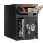 Сейф объемом 1,2 м³ с цифровой клавиатурой и двухъярусным лотком, черный.