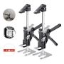 Metallist käsitungraud magnetilise loodiga, 180 mm, 2 tk, must