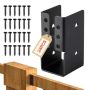Peidetud terastala kronstein 49x92 mm kruvidega, 24 tk.