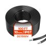 30,48 m päikesepaneeli pikenduskaabel, 6 mm², must, IP67