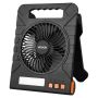 Laetav 10000 mAh päikeseventilaator LED-tulega, 18 cm, 4 kiirust, USB