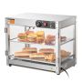 Kaheastmeline toidusoojendaja professionaalseks kasutamiseks, 800 W, valgustusega, 58 L