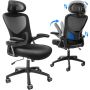 Ergonoomiline kontoritool nimme- ja peatoega, 2D käetugedega