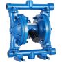 Pneumaatiline topeltmembraaniga malmpump, 1/2" sisse-/väljalaskeava, 3 GPM, 90 PSI