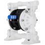 Topeltpolüpropüleenist membraaniga õhu- ja veepump, 7 GPM, 100 PSI