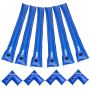 Basseinikatte veekottide komplekt, PVC, 6 tk, 2400 mm