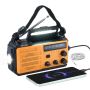 Päikeseenergial töötav hädaabiraadio 8000 mAh akuga, USB-laadimise, SOS-alarmi ja taskulambiga
