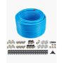 Õhukompressori torustiku komplekt, 200 jalga, HDPE-alumiinium, sinine