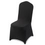 150 шт. черных эластичных чехлов для стульев из полиэстера и спандекса, размером до 20x18x37 см.