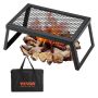 Kokkupandav terasest kaasaskantav lõkkeauk-grill õues piknikuks