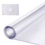 Läbipaistev ruudukujuline PVC lauamatt, 48x48 tolli, veekindel