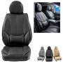Universaalsed kunstnahast autoistmekatted, 6 tk, mustad, esiistmetele