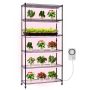 6-astmeline metallist taimeriiul 150W täisspektriga lambiga, 180 cm, rataste ja taimeriga