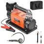 12 V kaasaskantav õhukompressor, 150 PSI, digitaalne manomeeter, rehvipumpamiskomplekt