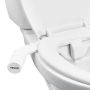 WC-bidee, elektrivaba otsik kahe otsikuga, reguleeritava veesurvega, valge