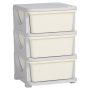 Lastekapp Homcom 37x37x56,5cm, hall/kreemikas