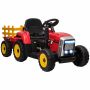 Laste elektritraktor Homcom 136,5x50x52,5cm, erinevates värvitoonides
