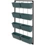 Vertikaalne aiapott Outsunny 52,5x14x90cm., hall/must
