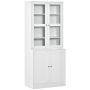 Кухонный шкаф Homcom 76x40x178,5см, белого цвета