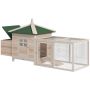 Kanakuut PawHut 196x76x97cm., helepruun/roheline