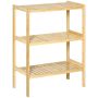 Vannitoa riiul Homcom 62x33x80cm, helepruun