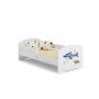Детская кровать Luk с матрасом и защитным бортиком, 164 см x 85 см x 63 см, Shark.