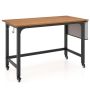 Desk 120x60x75cm., brown/black