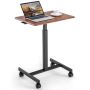 Laptop desk 65x48x108cm., brown/black