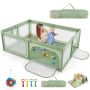 Playpen 206x147x68.5cm., green color