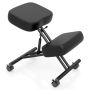 Ergonomic kneeling stool 72x46x68cm., black