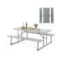 Picnic table 183x163x74cm., gray