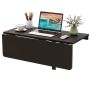 Wall-mounted laptop table 80x60x45cm, brown