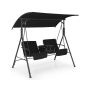 Garden swing 181x124x161.5cm., black