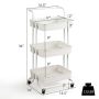 Kitchen trolley 43x35x87cm., white