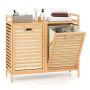 Laundry basket 80x30x72cm., light brown