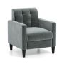 Armchair 69x68x79.5cm., dark gray/black