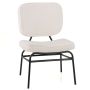 Dining chair 55x56x87cm., beige/black