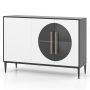 Buffet 120x35x80cm., black/white