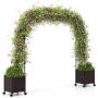 Flower arch 288x40x202cm., black/dark brown