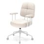 Office chair 68x68x103cm., beige/white