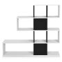 Freestanding shelf 120x19.5x109cm., white/black