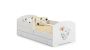 Children's bed Luk with drawer, mattress and barrier protection 144 cm x 77 cm x 56 cm, elephant