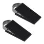 Set of 2 rubber supports, black