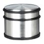 Stainless steel door stop XL size, black/silver