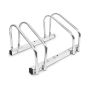 Bicycle rack for 2 people 26x40x32cm., silver color