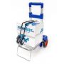 Heavy duty trolley 93x30x36cm., blue/silver