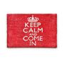 Doormat "Keep calm and come in" 60x40 cm., red