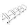 Bicycle rack for 5 bikes 26x130x32cm., silver color
