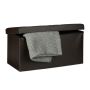Bench with storage compartment 38x76x38cm., brown