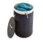 Laundry basket 65x41cm, 70L., black/white